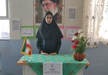انتخابات شورای دانش‌آموزی در دبیرستان هیأت امنایی آفتاب دلفان برگزار شد