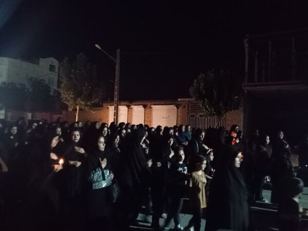 مراسم شام غریبان در شهر تیتکانلو