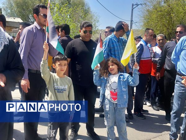 راهپیمایی روزجهانی قدس در شهرستان آبدانان 