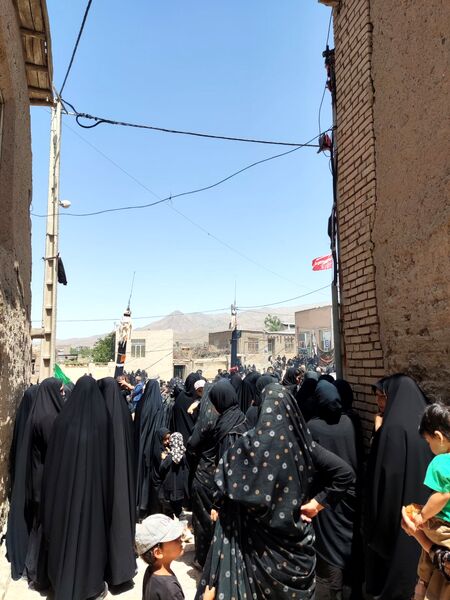 مراسم سوگواری اباعبدالله الحسین در روستای حصار