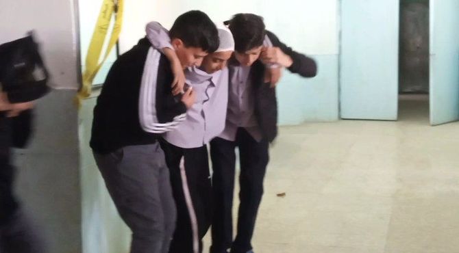 مدرسه شهید مطهری میزبان مانور بزرگ زلزله شد