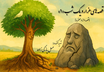 قصه های هزار و یک شب؛ قصهٔ «دانه و صخره»