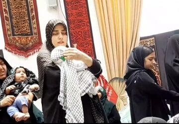 مراسم  شیرخوارگان حسینی در فاز هشت پردیس