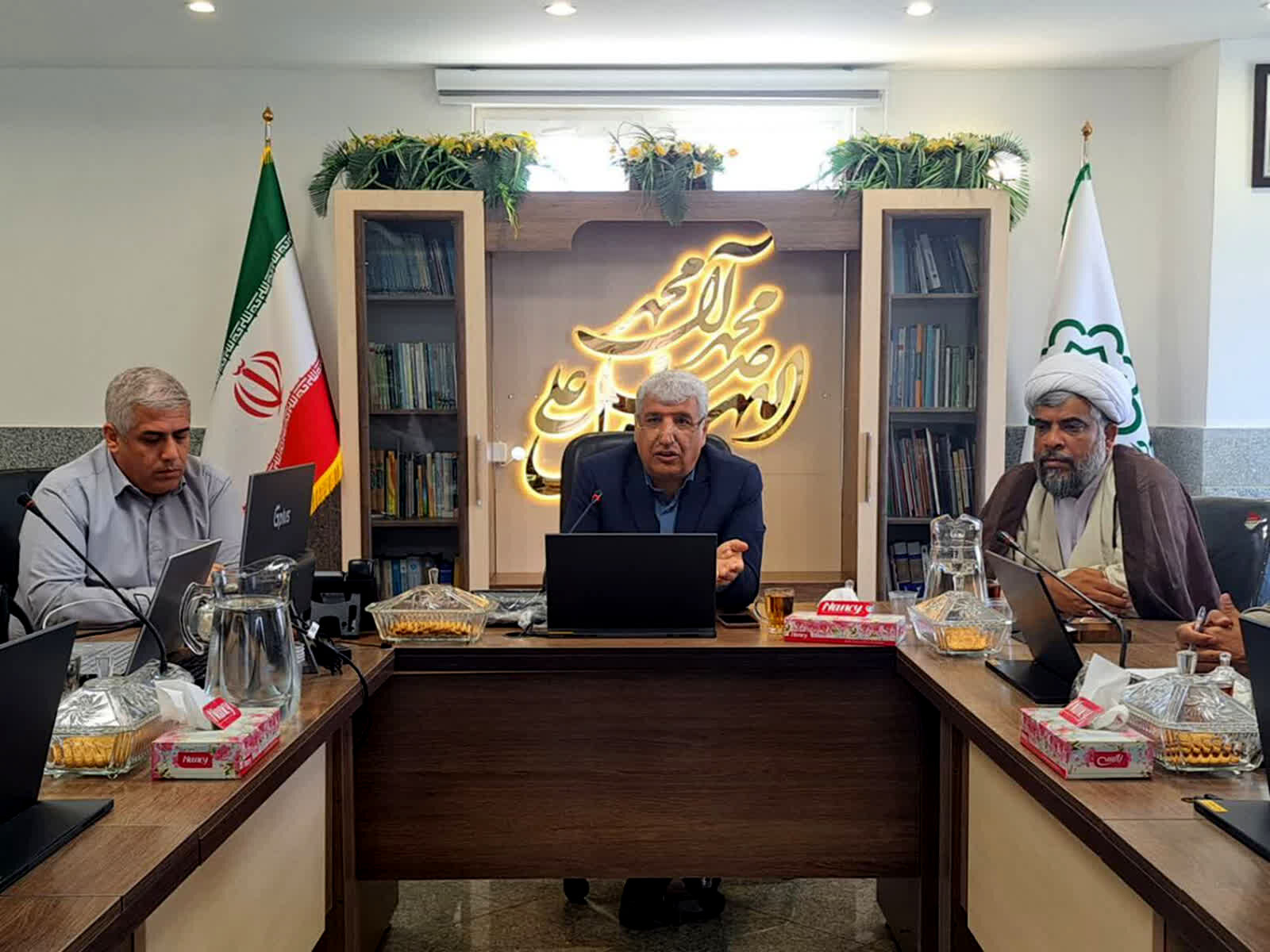 نشست خبری جانشین ستاد مردمی غدیر پردیسان قم با اصحاب رسانه 