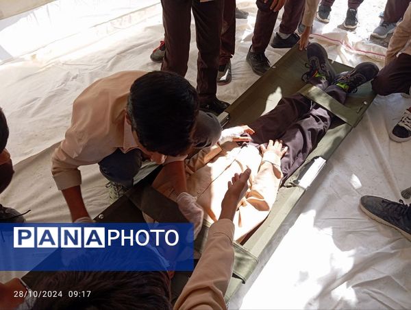 نواخته شدن زنگ پدافند غیرعامل در مدارس بشاگرد