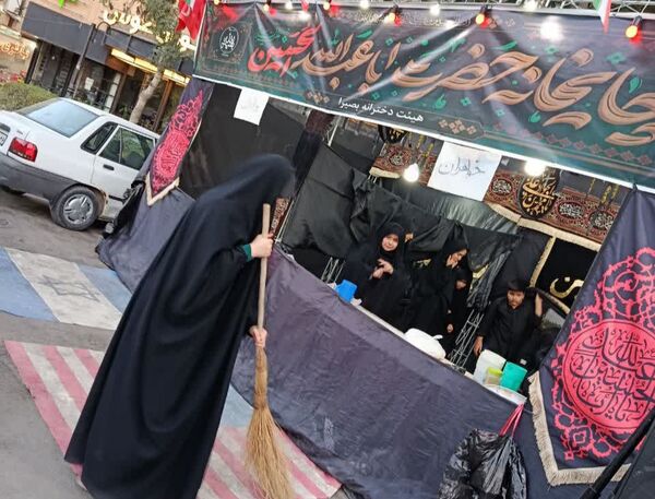 برپایی موکب دختران بصیرا در بجنورد 