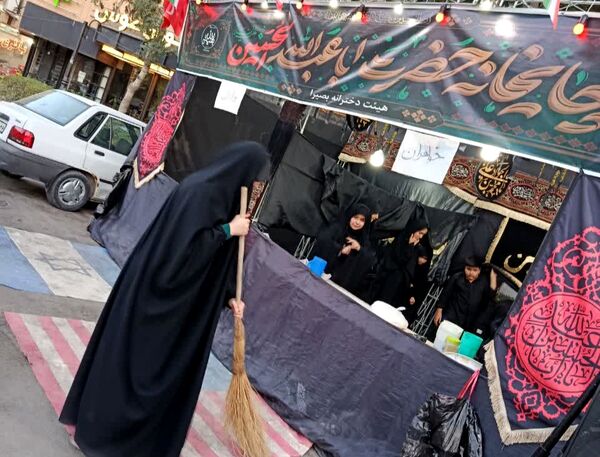 برپایی موکب دختران بصیرا در بجنورد 