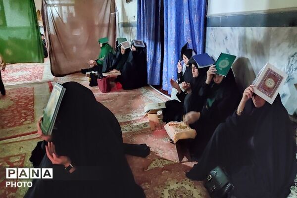مراسم قرآن به سر در سومین شب قدرمسجد جامع شهر بار 