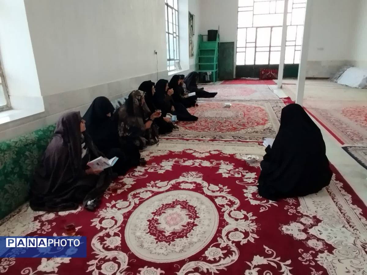 مراسم پرفیض دعای ندبه در امامزاده روستای مهدی آباد خلیل آباد