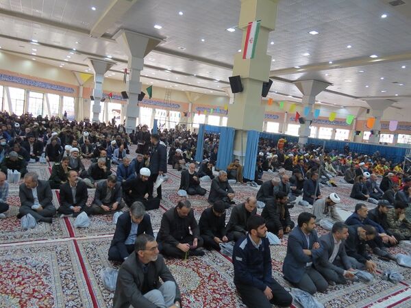 آیین یادبود شهیدان خدمت در مصلای امام خمینی(ره)  شهرستان بجنورد