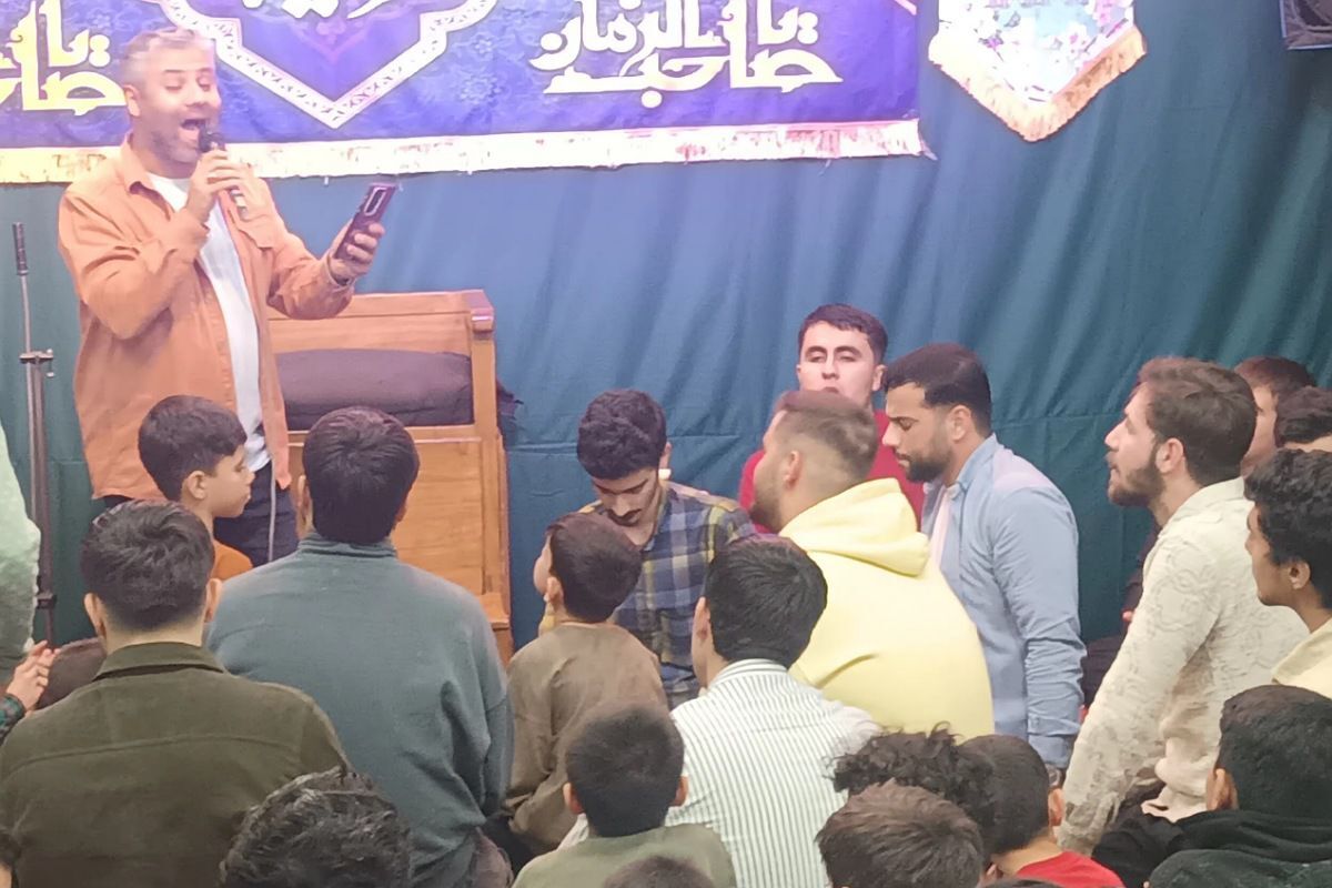 مراسم شب نیمه شعبان در پایگاه حر قرچک
