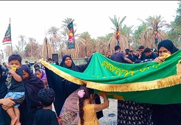 مراسم عزاداری شهادت امام رضا(ع) در روستای فخرآباد میناب برگزار شد