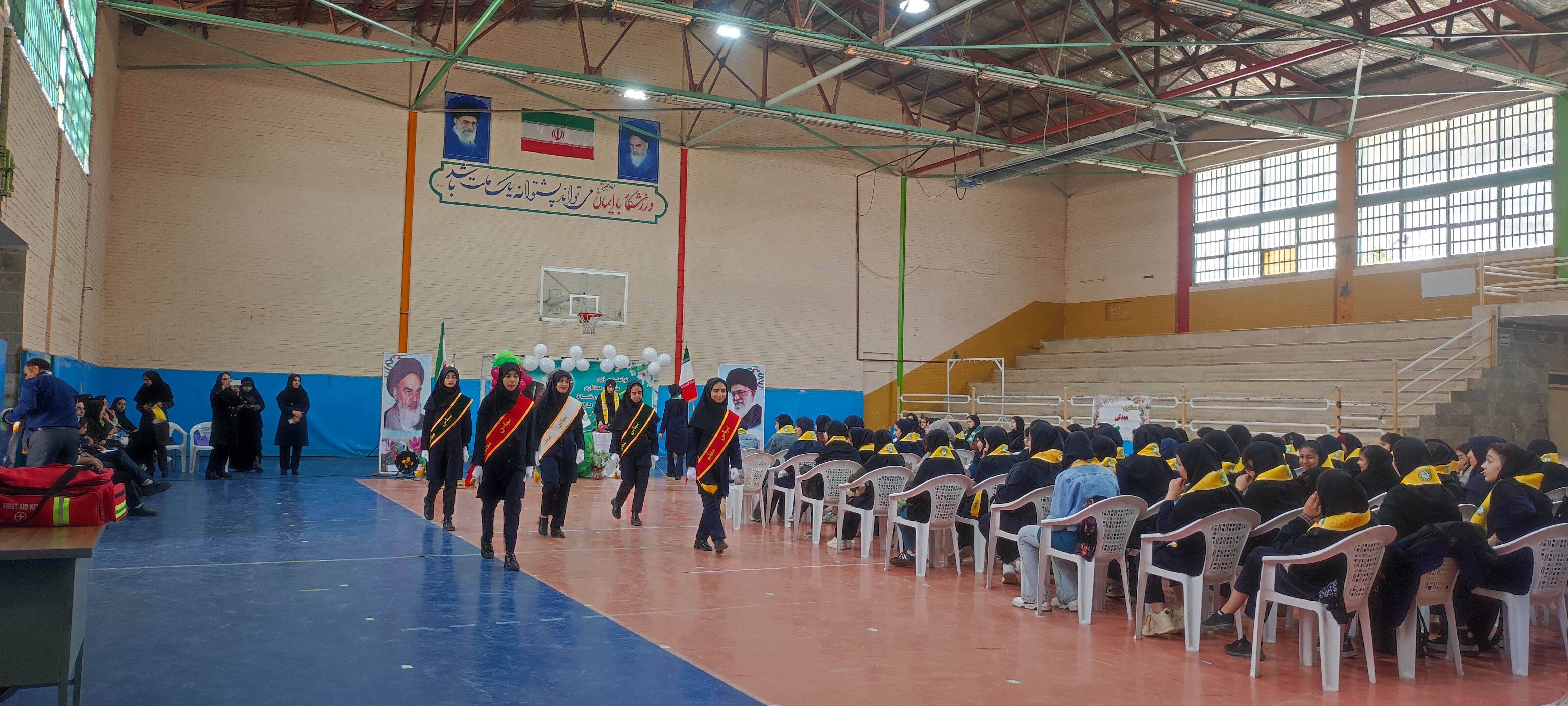 افتتاحیه اردوی تمشک ویژه دختران در سالن ۱۳ آبان شهرستان شیروان