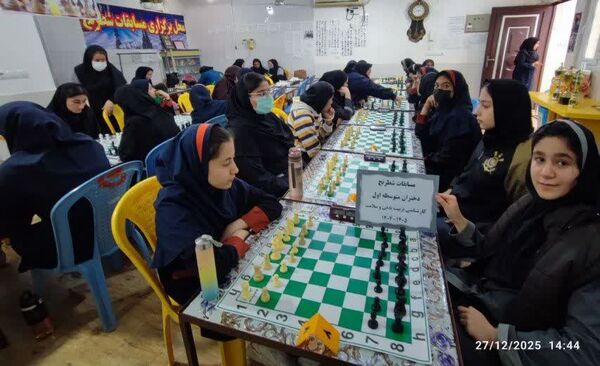  مسابقات شطرنج دانش‌آموزی شهرستان بهبهان با مشارکت دانش‌آموزان