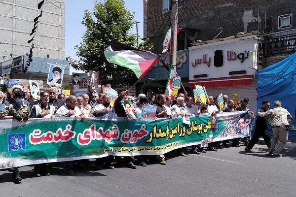 راهپیمایی پانزده خرداد کفن پوشان شهرستان ورامین