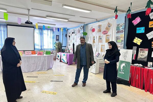 نمایشگاه غزه در مدرسه شهدای گمنام شهر پرند