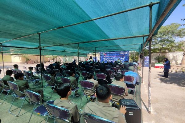 آیین خشت‌گذاری هنرستان اطلس روان کارا شهرستان پاکدشت 