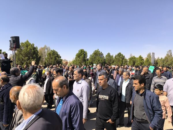 حضور پرشور مردم شهر حسن آباد جرقویه علیا در روز قدس