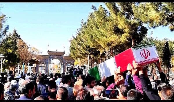 مراسم تشییع پیکر شهید گمنام  در شهرستان کاشمر 