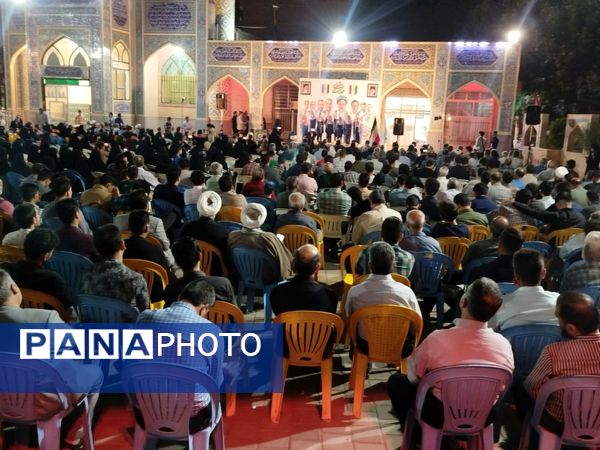 مراسم نخستین سالگرد شهدای خدمت در گلزار شهدای گمنام نیشابور 