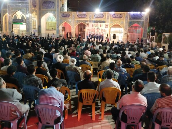 مراسم نخستین سالگرد شهدای خدمت در گلزار شهدای گمنام نیشابور 