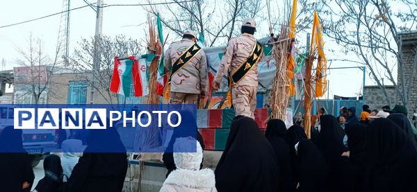 مراسم استقبال از شهید گمنام در غلامان