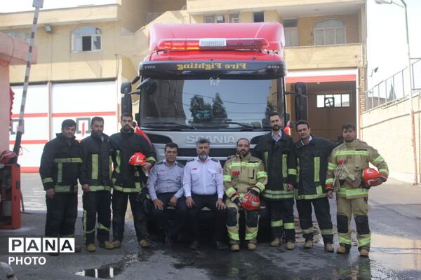 یک روز کاری در ایستگاه آتش‌نشانی قم