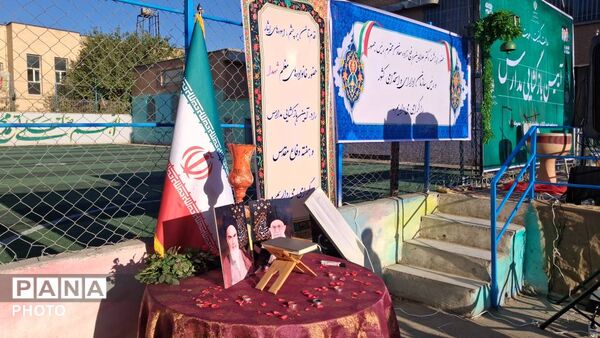 آغاز سال تحصیلی با حضور سخنگوی آموزش و پرورش در مدرسه شهید حسین گلزاری