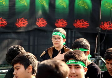 آیین سوگ بانوی نور و نذر حلیم در مدرسه شاهد شهید کاظمی اسلامشهر 