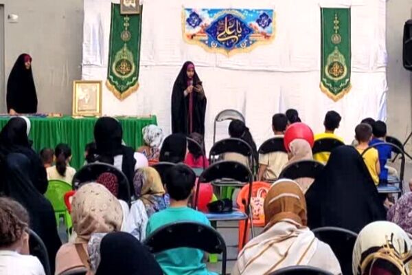 نوجوانان،خادمان جشن ولایت در مسجد جامع صاحب الزمان عج کاووسیه