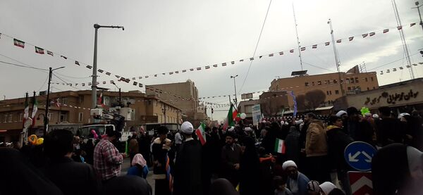 جلوه هایی از راهپیمایی جشن پیروزی انقلاب در شهر قم
