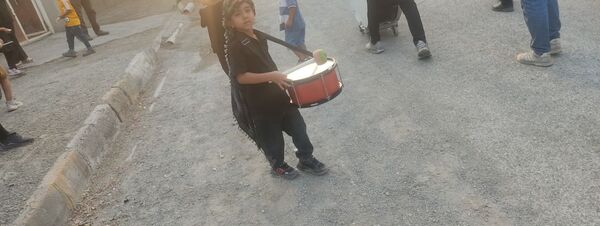 مراسم عزاداری امام حسین‌‌(ع) در روستای باغات