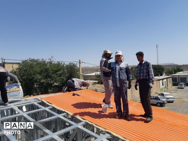 عملیات اجرایی آموزشگاه ۶ کلاسه «شهید دربندی» در روستای قلعه‌ نوِ کلات 