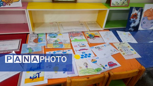 نمایشگاه هنری؛ جرقه‌ای از امید و استعداد در دبستان آرمینه مصلی‌نژاد