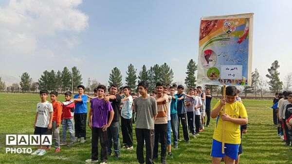 آیین افتتاحیه المپیاد ورزشی درون مدرسه‌ای نمونه دولتی پژوهش آشخانه 