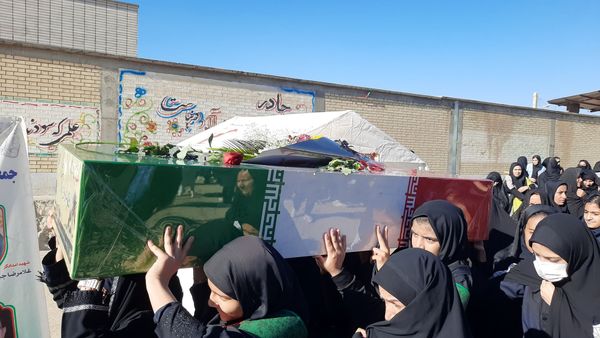 آیین استقبال از شهید گمنام در ناغان 