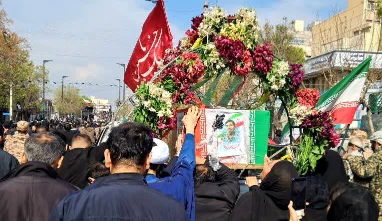 تشیع شهدای اقتدار جنگ رمضان در تهران