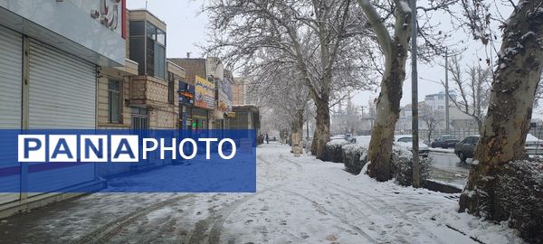 شهر نیشابور سفید پوش شد 