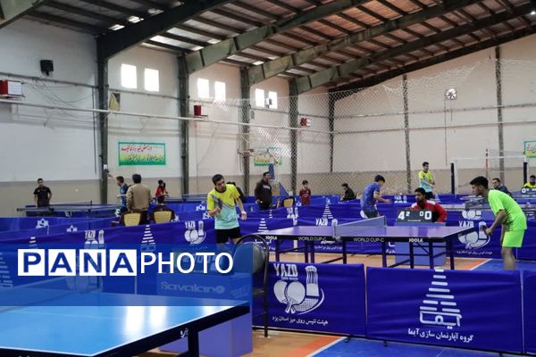  اختتامیه اولین روز از چهل و یکمین دوره مسابقات استانی تنیس روی میز در مهریز
