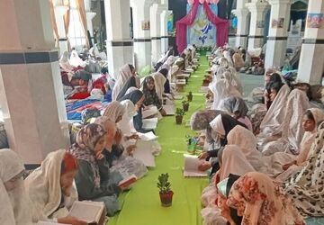 مراسم معنوی اعتکاف در مسجد جامع خلیل آباد 