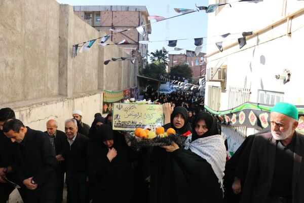 پیکر شهید گمنام در مدارس دخترانه گرگان مورد استقبال قرار گرفت