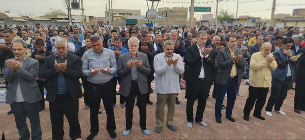 نماز عید سعید فطر در شهر جعفریه قم