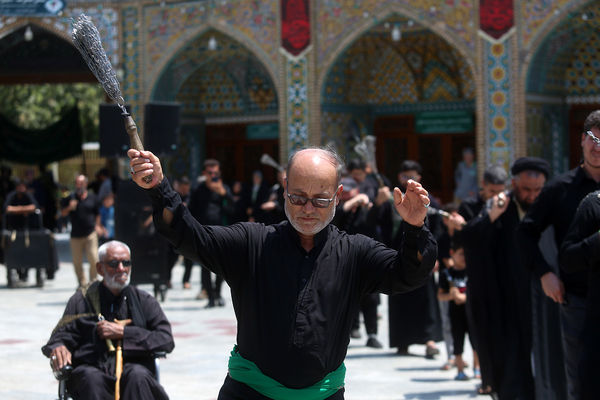 عزاداری سالروز شهادت امام حسن مجتبی(ع) در حرم حضرت معصومه(س)