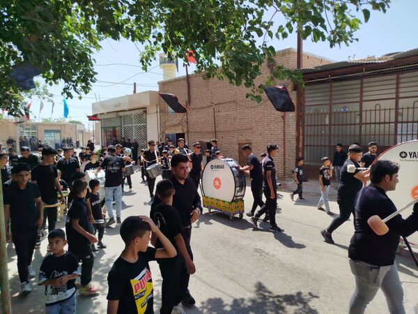 حضور پر شور کودکان و نوجوانان روستای فدافن در هیئت‌ها