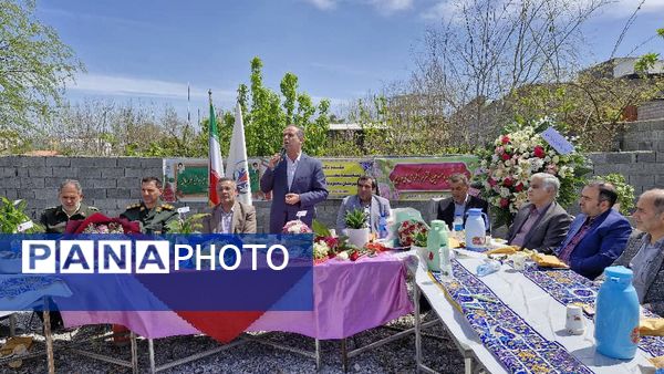 آیین کلنگ‌زنی دبیرستان دخترانه افراسیابی در محمود‌آباد 