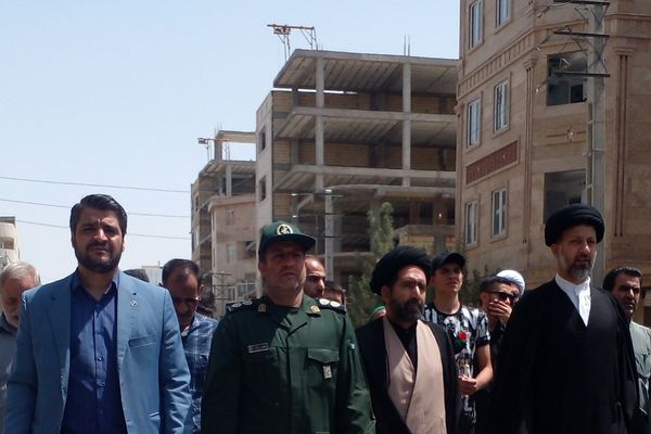 حضور پرشور مردم نصیر شهر در راهپیمایی محکومیت جنایت صهیونیست‌ها 