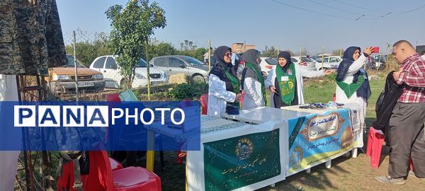 همایش پیاده‌روی در روستای کروا قائمشهر