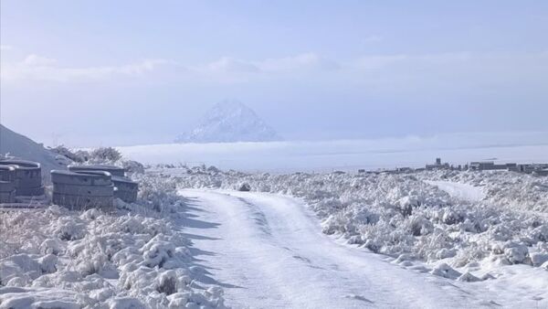سفیدپوش شدن روستاهای یزد به روایت تصویر