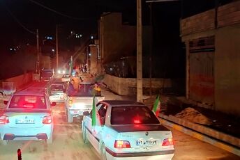 رژه با شکوه خودرویی در شهر بار نیشابور