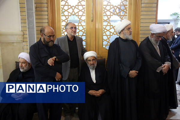 مراسم بزرگداشت والده «سید حسن نصرالله» در قم